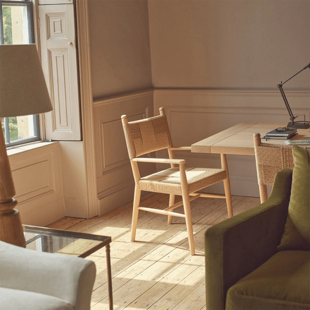 Tilbury Rattan Carver Chair, Natural Oak