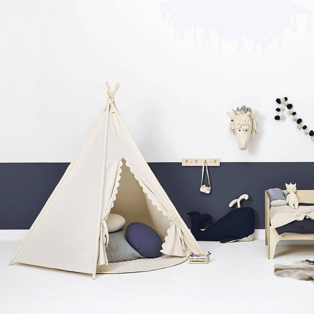 Teepee Play Tent, Linen