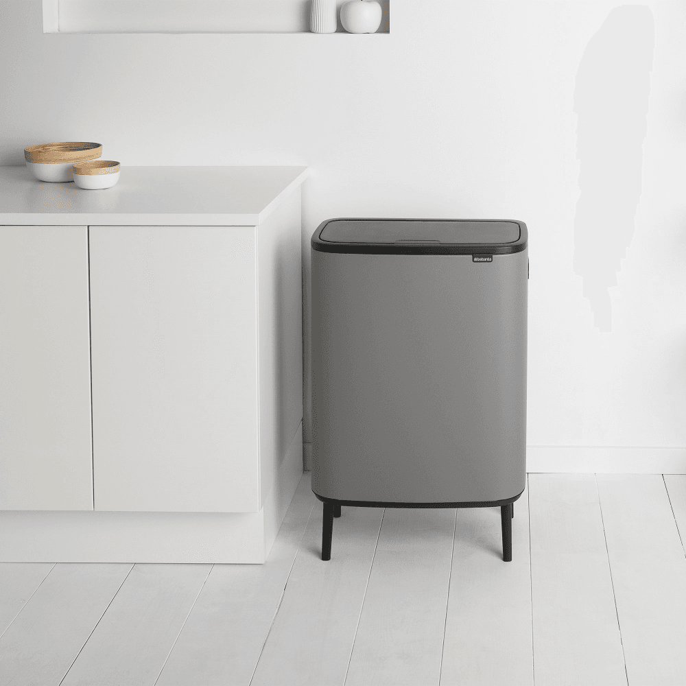 Bo Hi Touch Bin, Mineral Concrete Grey