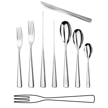 Karri Fish Fork, Mirror Finish Stainless Steel