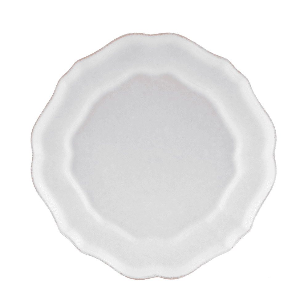Impressions Set of 6 salad plates, white