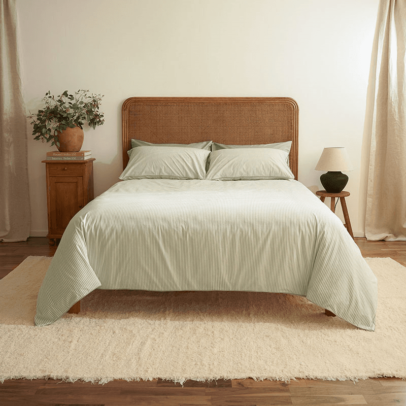 Striped Percale Duvet Cover