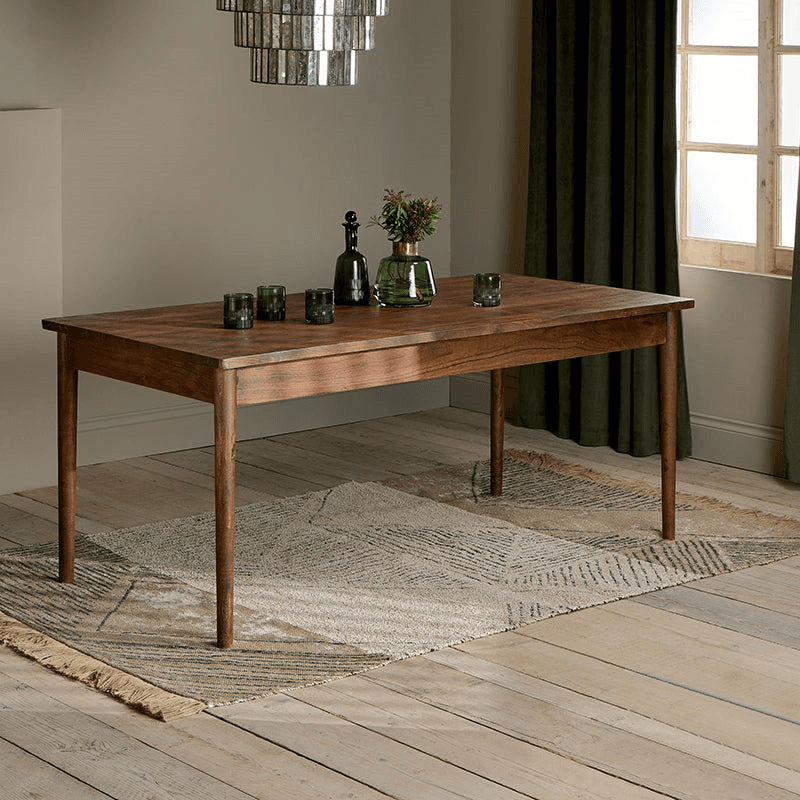 Anbu Acacia Dining Table, Washed Walnut