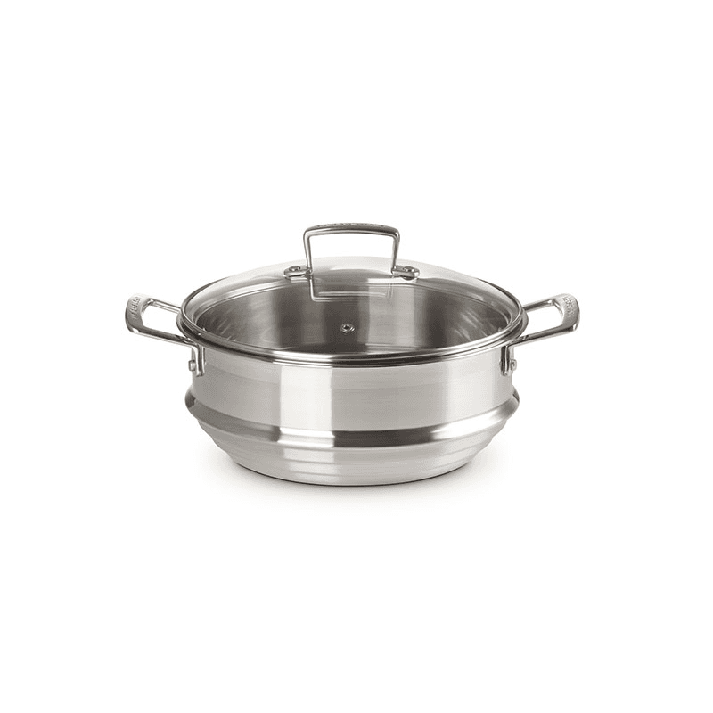 Classic 3-ply Large Multisteamer with Lid, Stainless Steel