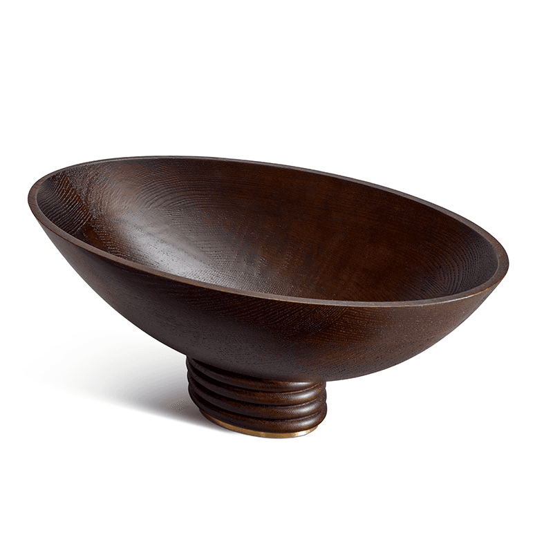 Alhambra Oval Bowl, Smoked Ash