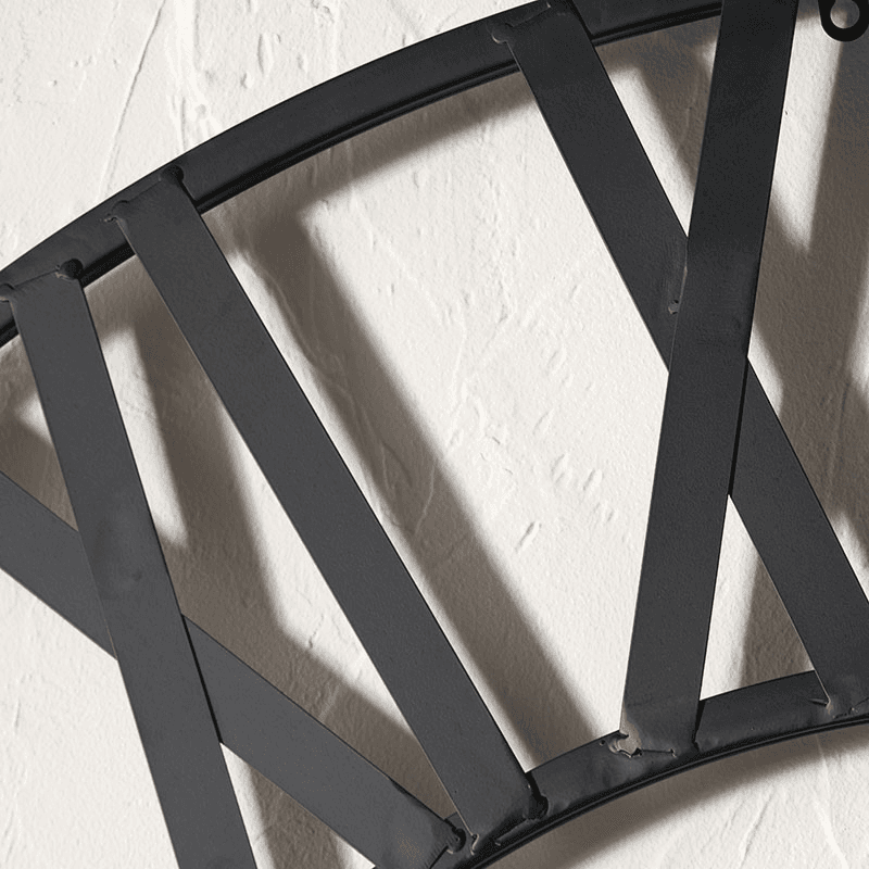 Metal Wall Clock, Black