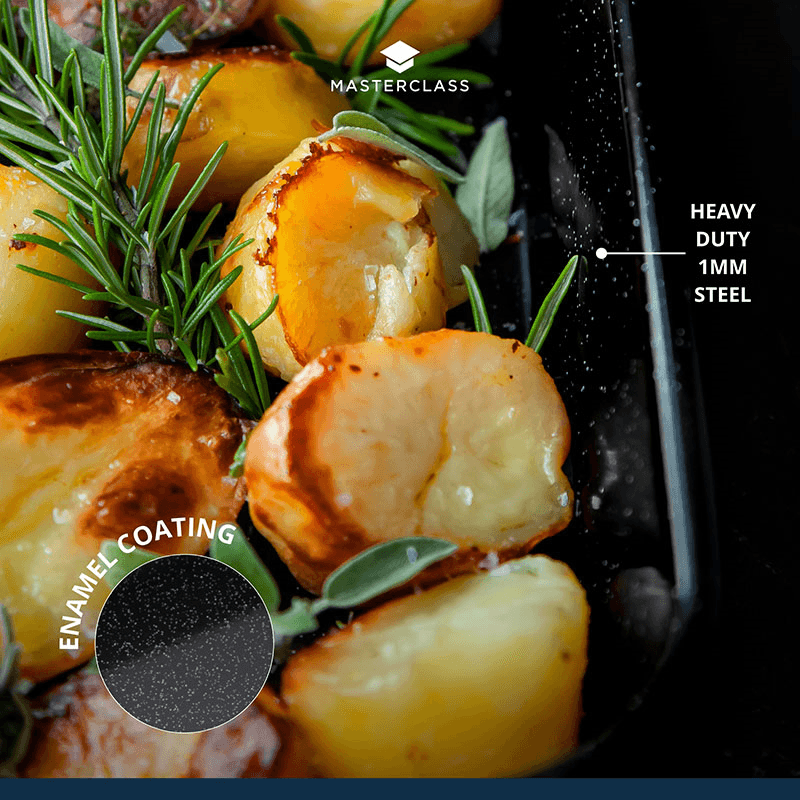 Roasting pan, vitreous enamel
