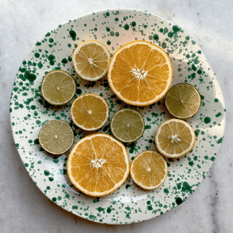 Splatter Shallow Serving Bowl