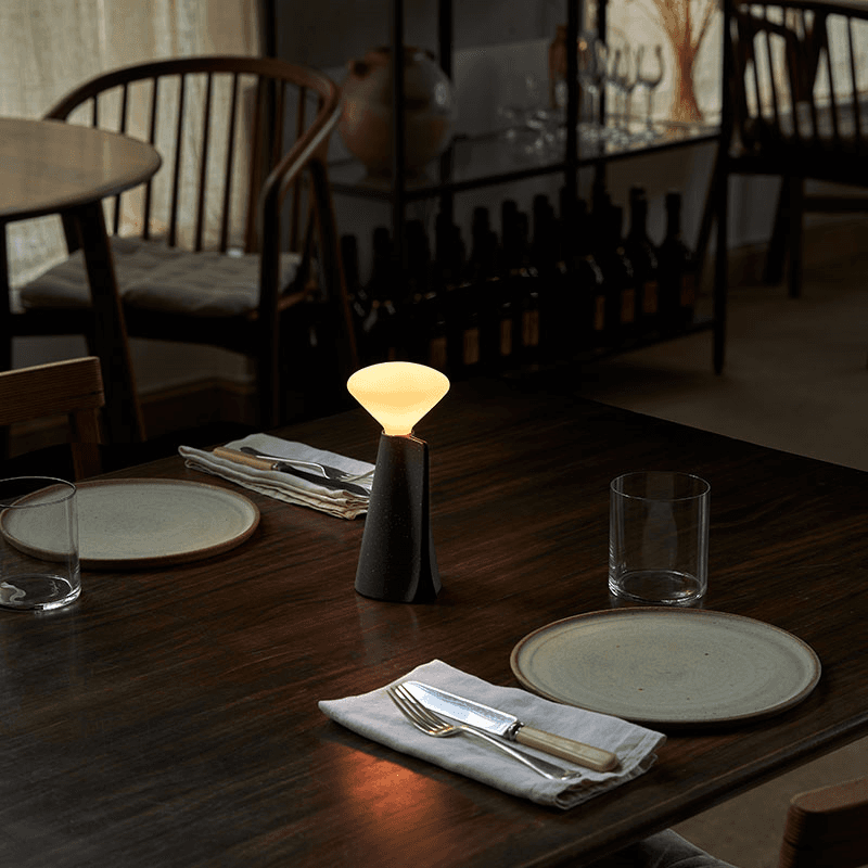 Mantle Portable Lamp with R80 Led Bulb
