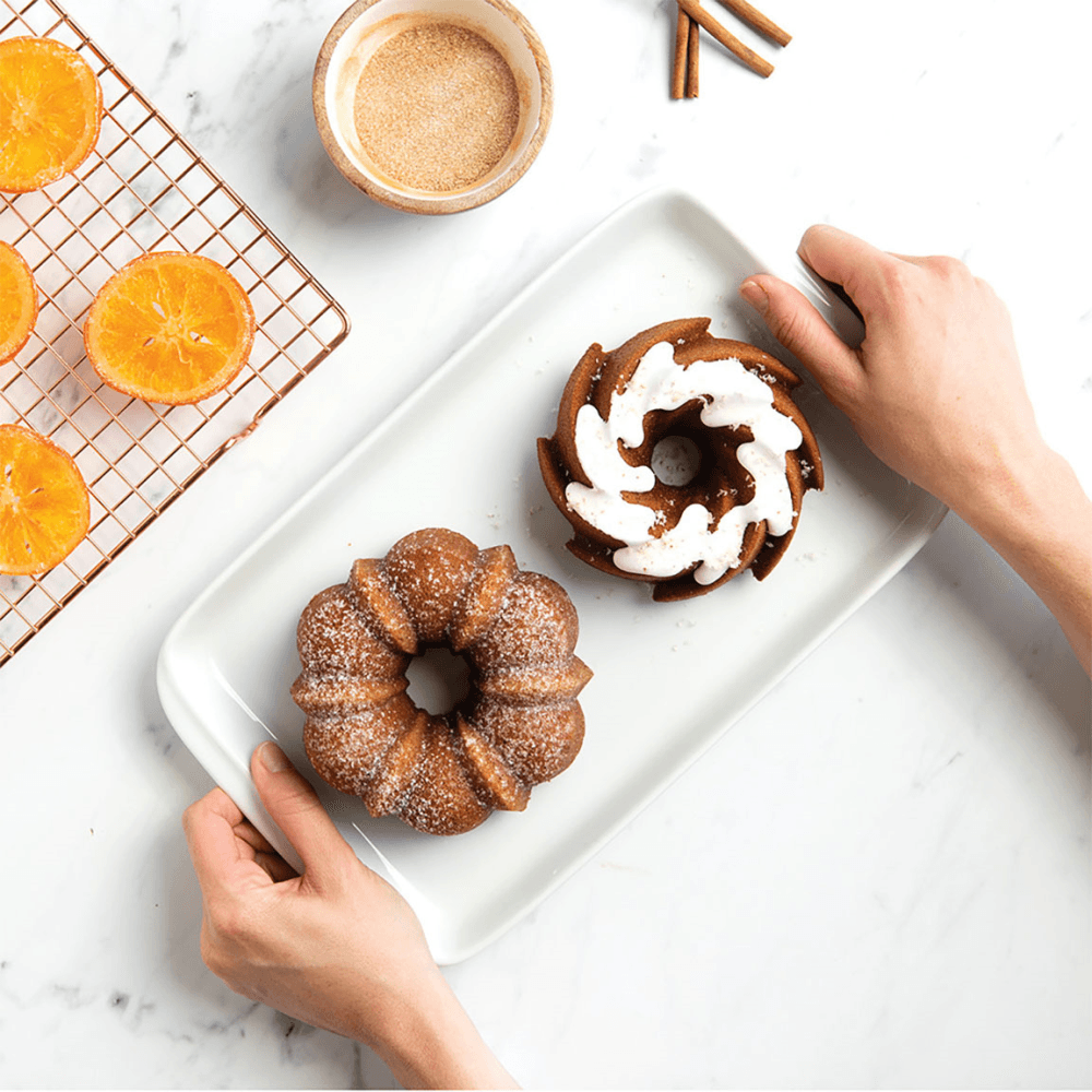 Premier Cast Classic Duet Bundt Pan, Gold