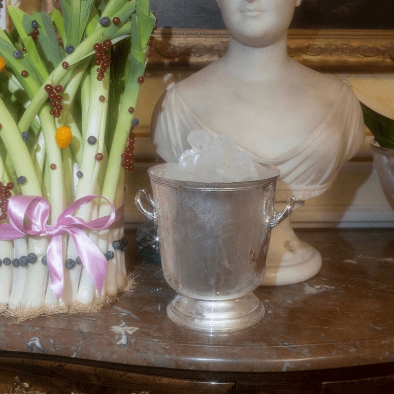 Malmaison Ice bucket, Christofle silver