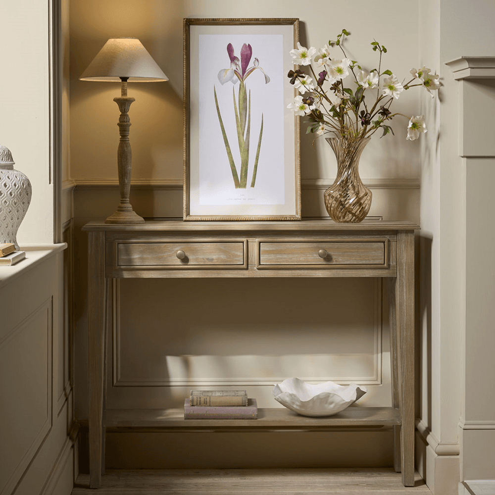 Camille Console Table, Limewashed