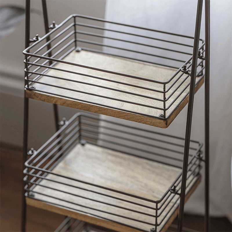 Indore Mango Wood Caddy, Brass
