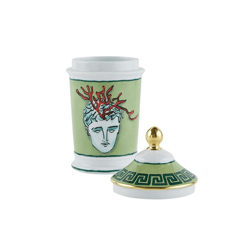 Il Viaggio Di Nettuno Container Vase, Moss Green