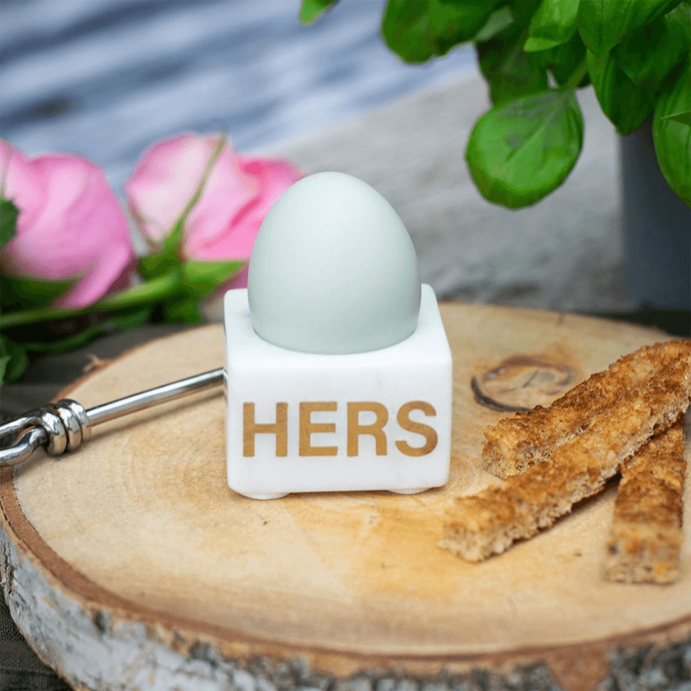 Hers Egg Cup, White