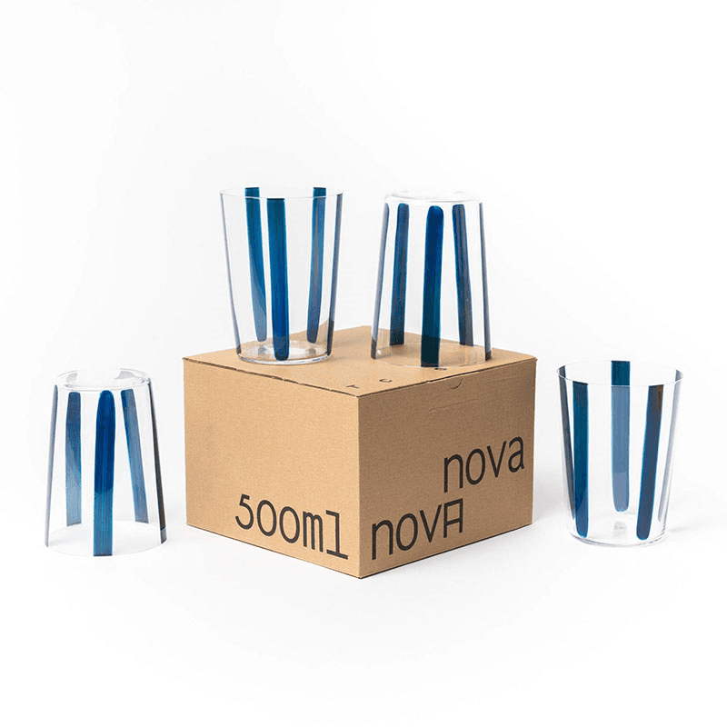 Nova Stripe Set of 4 Tumblers