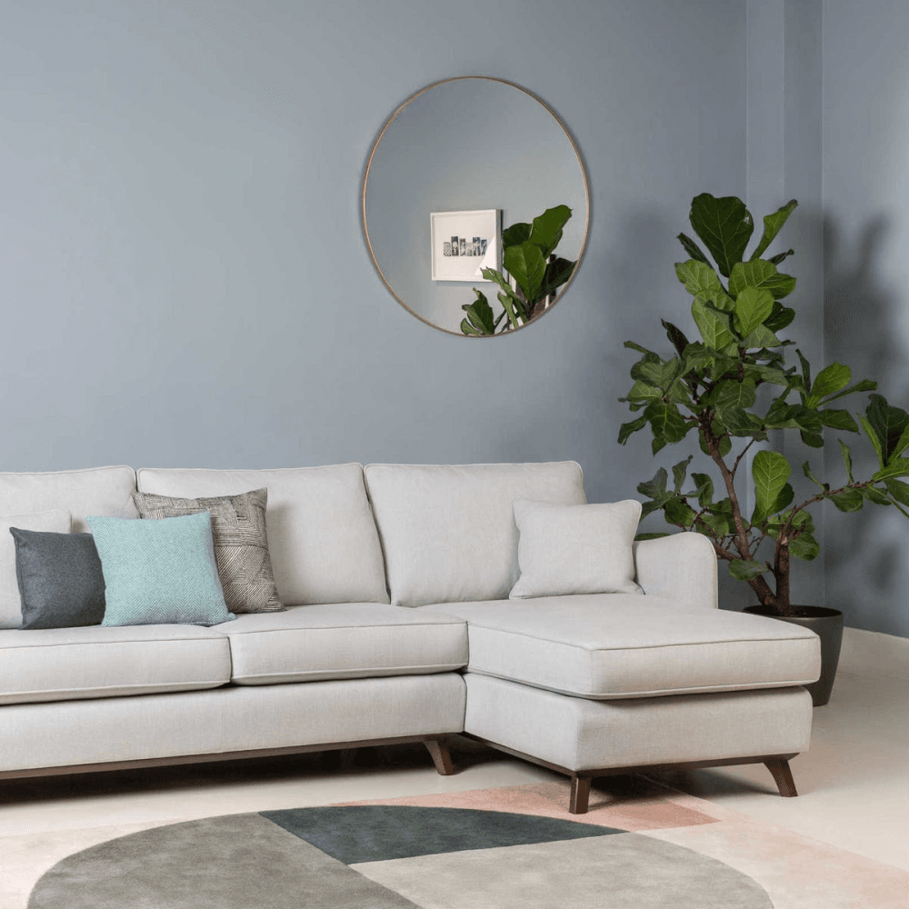 Fine Edge Round Mirror