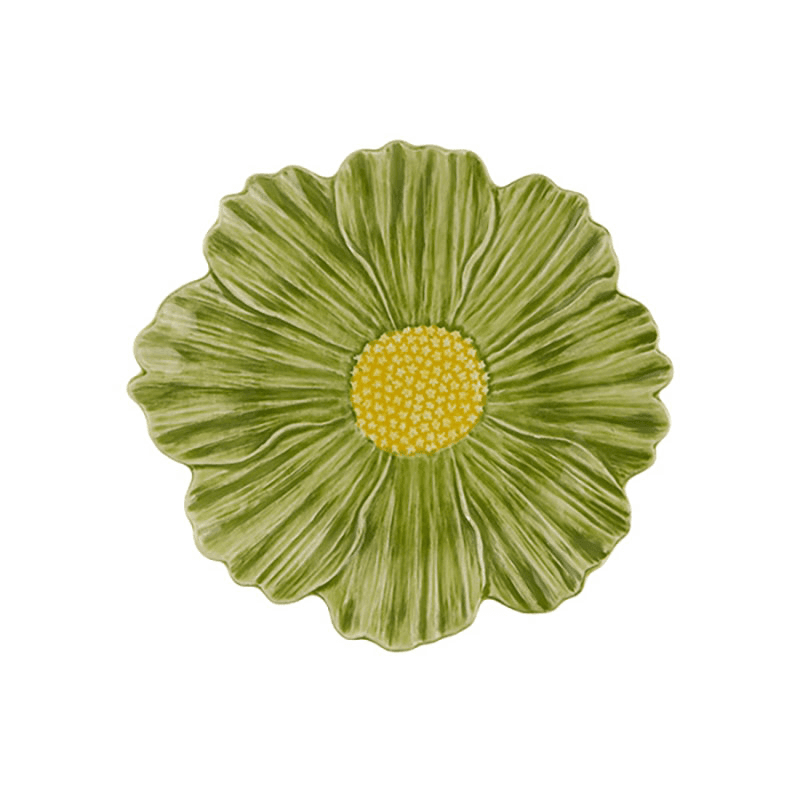 Maria Flor Cosmos Plate, Green
