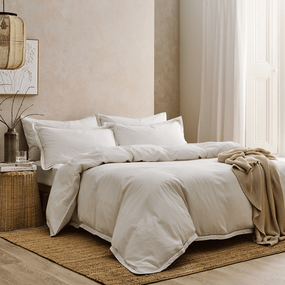 Seersucker Stripe Duvet Set