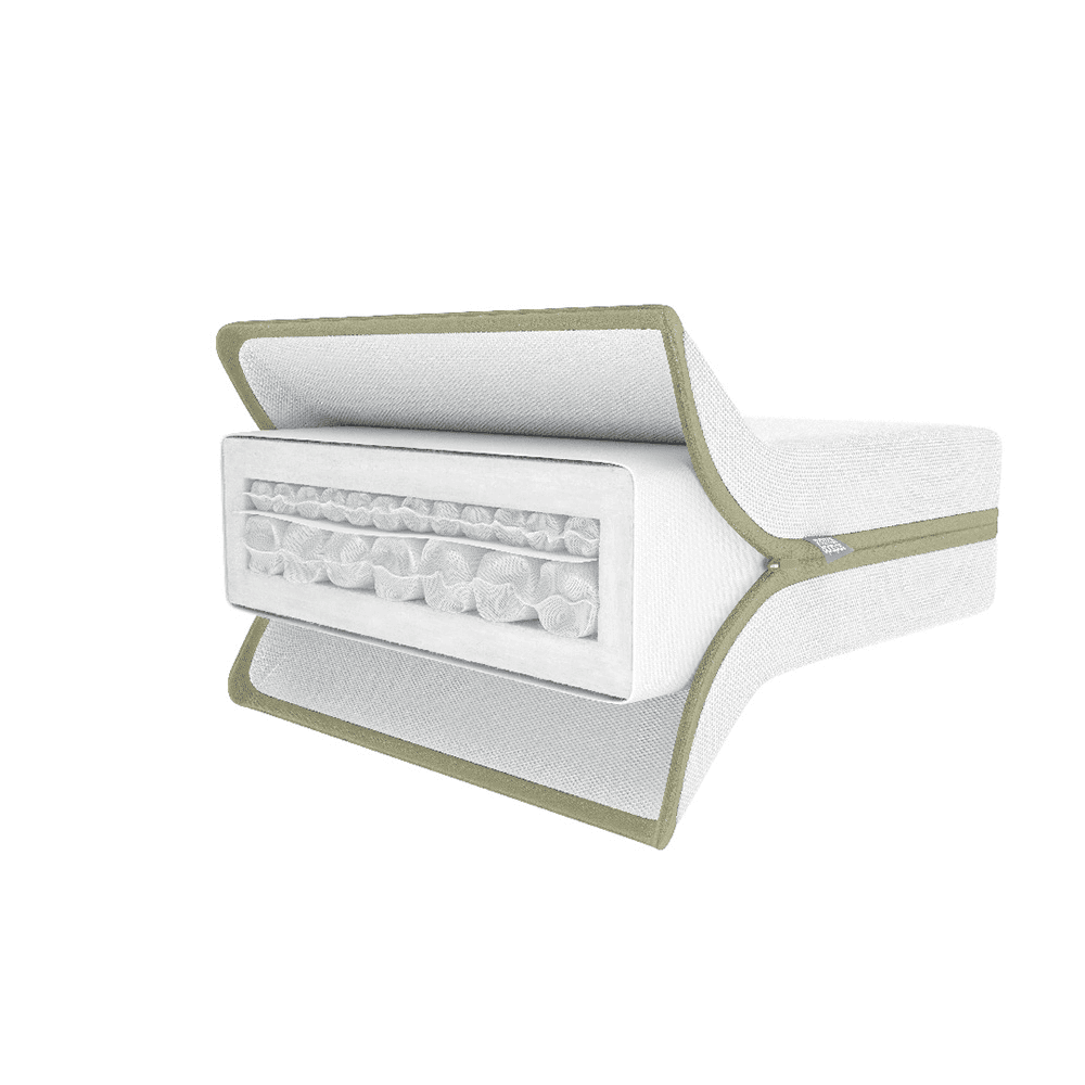 Premium Micro Motion Small Cotbed/Cot Mattress, White