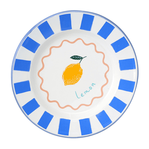 Image showing the Bon appetit Enamel Plate, Lemon product.