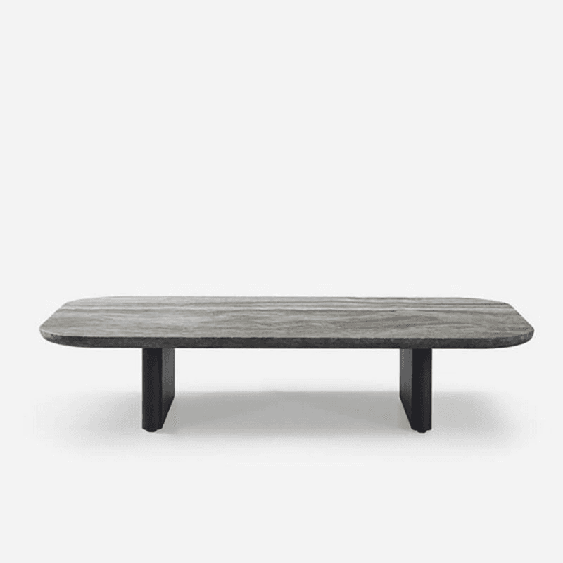 Caicos Coffee Table, Grey Marble
