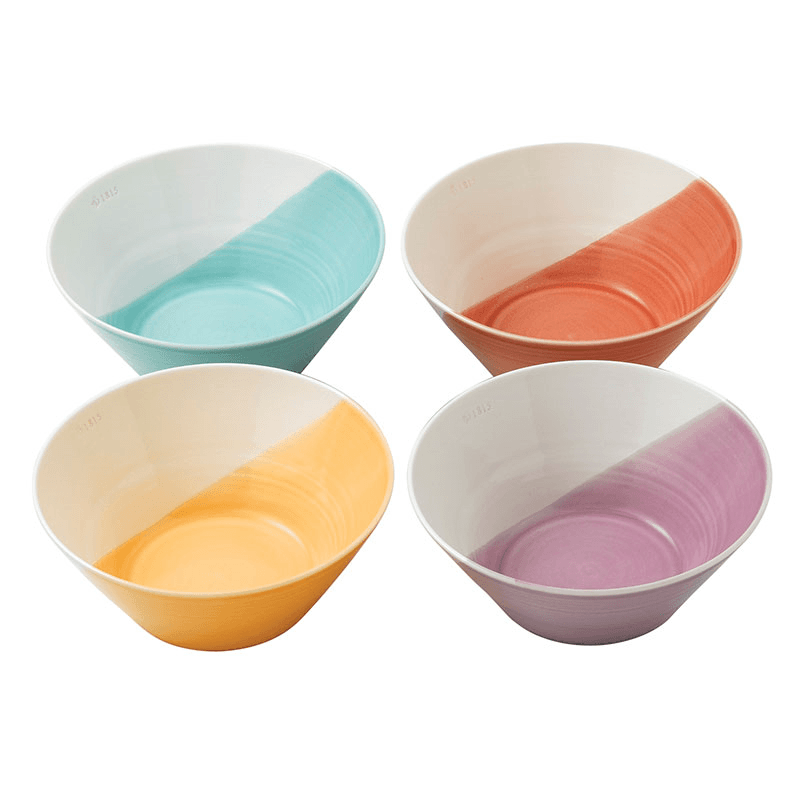 1815 Brights Set of 4 Noodle Bowls, Mixed Colours