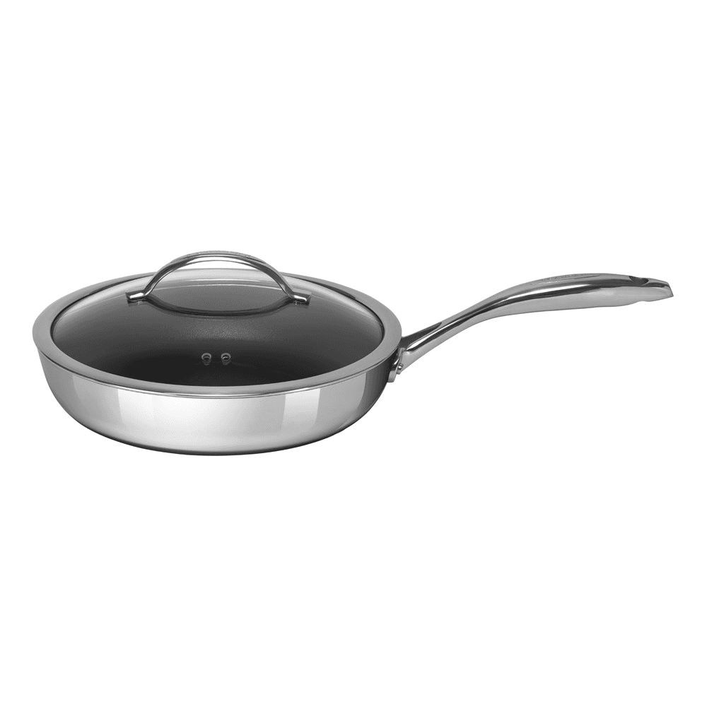 HaptIQ Saute pan with lid, Metallic