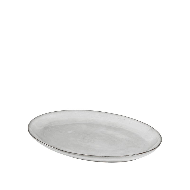 Nordic Sand Oval Plate