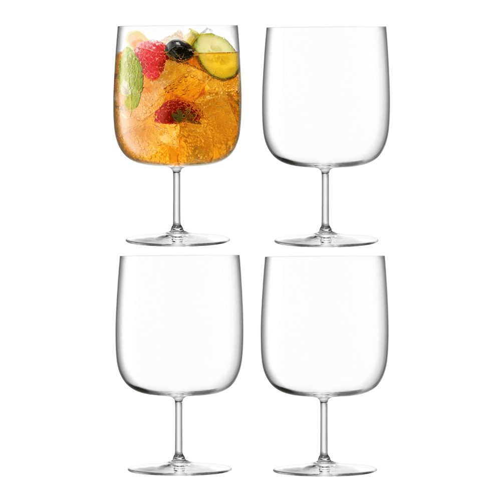 Borough Set of 4 craft beer glasses, clear