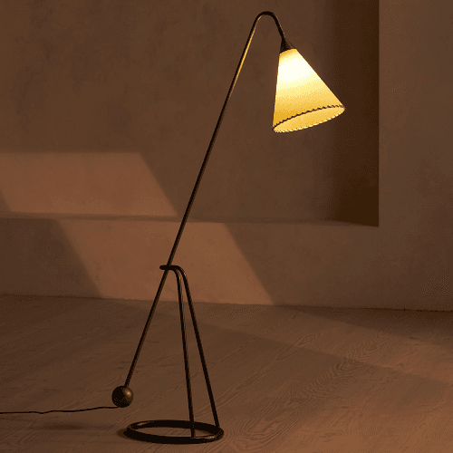 Image showing the Beatrice Floor Lamp, Antique Brass product.