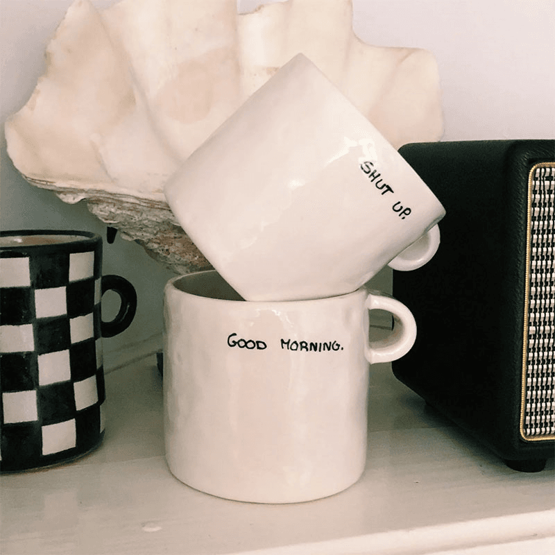 Good Morning Mug, Black