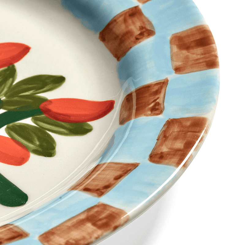 Santiago de Borja by Shurleey Set of 2 Dinner Plates, 05 Inti Munay