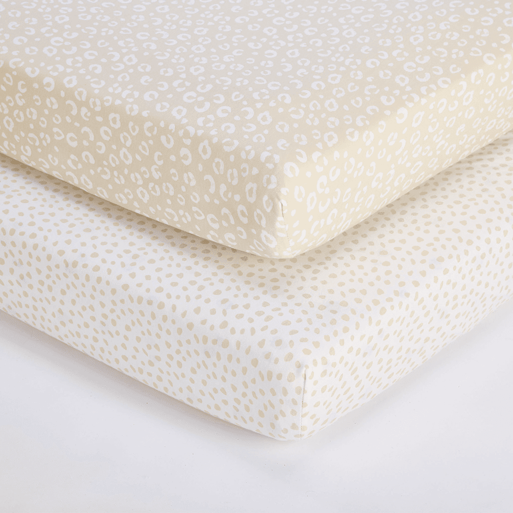 Set of 2 Cot Bed Fitted Sheets