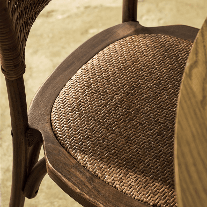 Fyfield Set of 2 Stacking Dining Chairs, Elm Wood