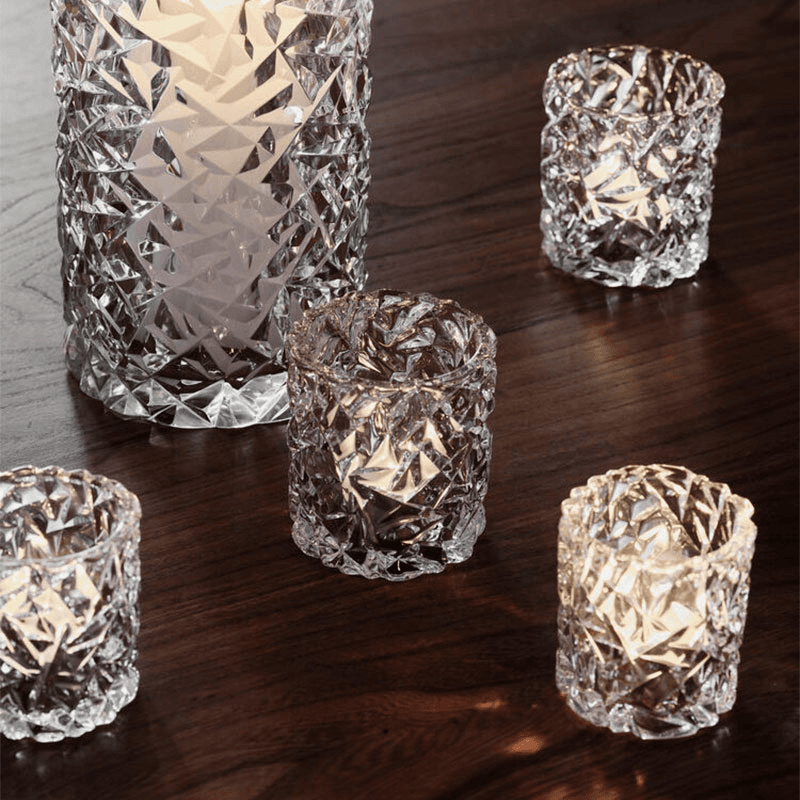 Carat Tea Light Holder, Crystal