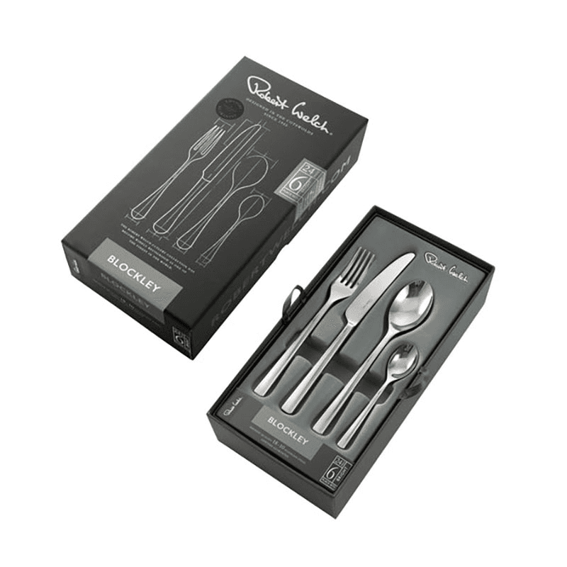 Blockley 24 Piece Cutlery Set, Stainless Steel