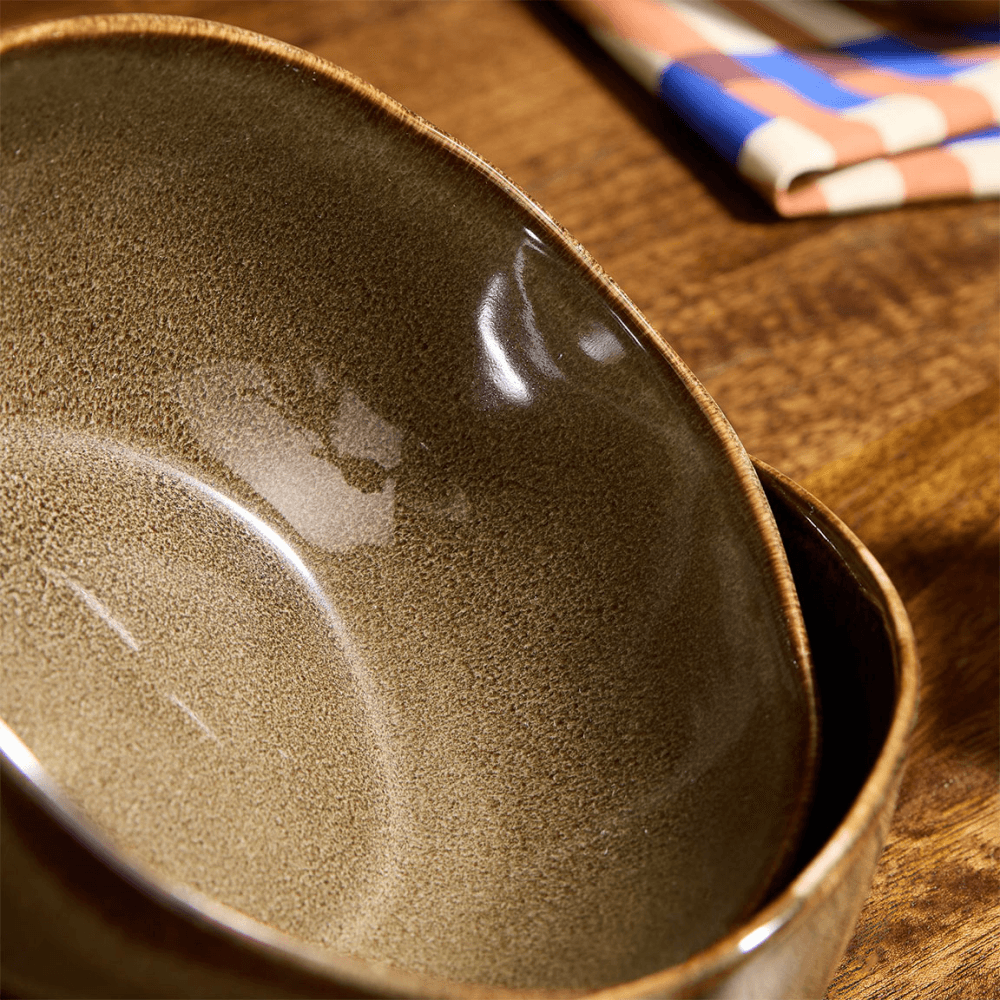 Travellers Rest Set of 4 Cereal Bowls, Brown