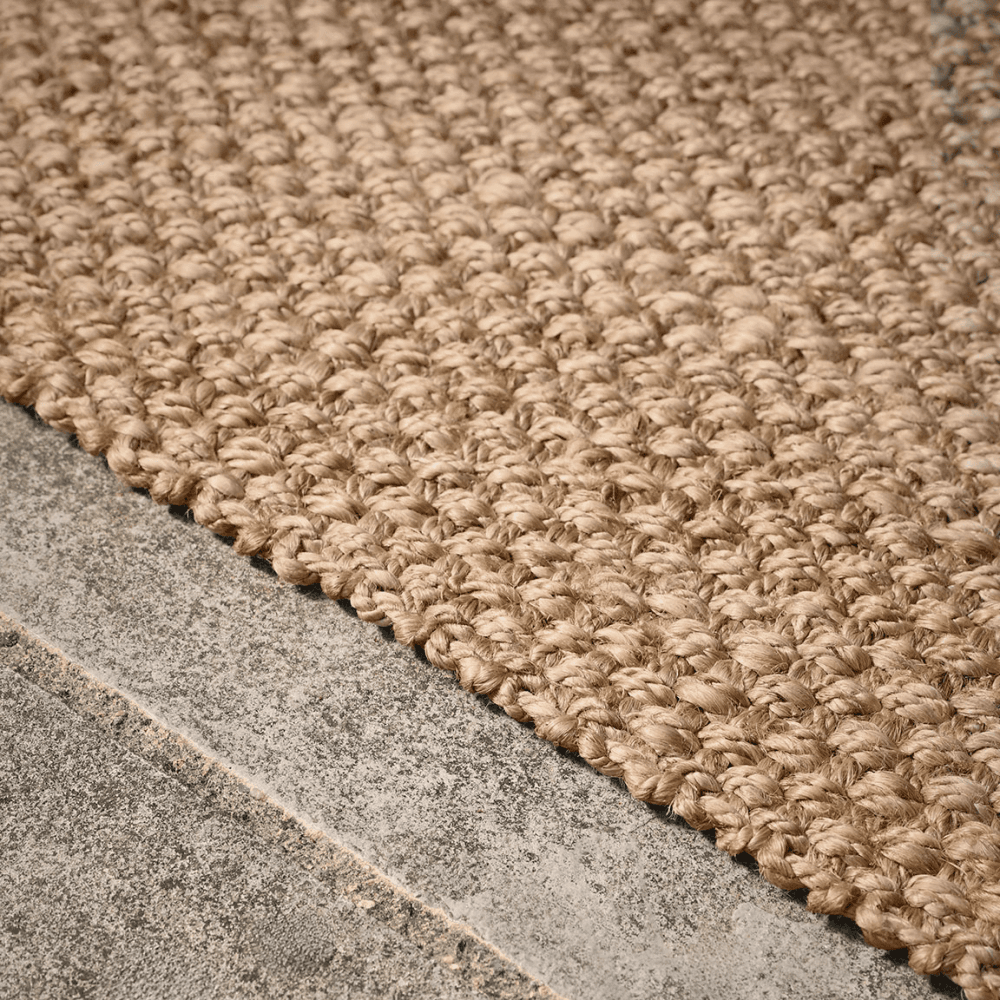 Textured Jute Double Doormat, Natural