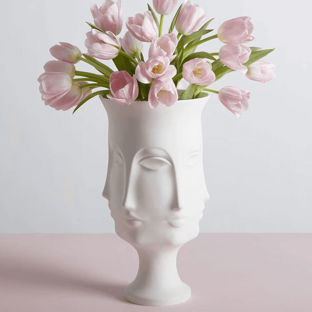 Muse Dora Maar Vase, White