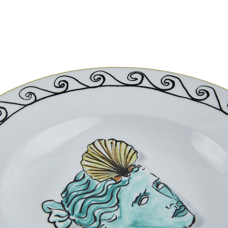 Il Viaggio Di Nettuno Soup Bowl, White