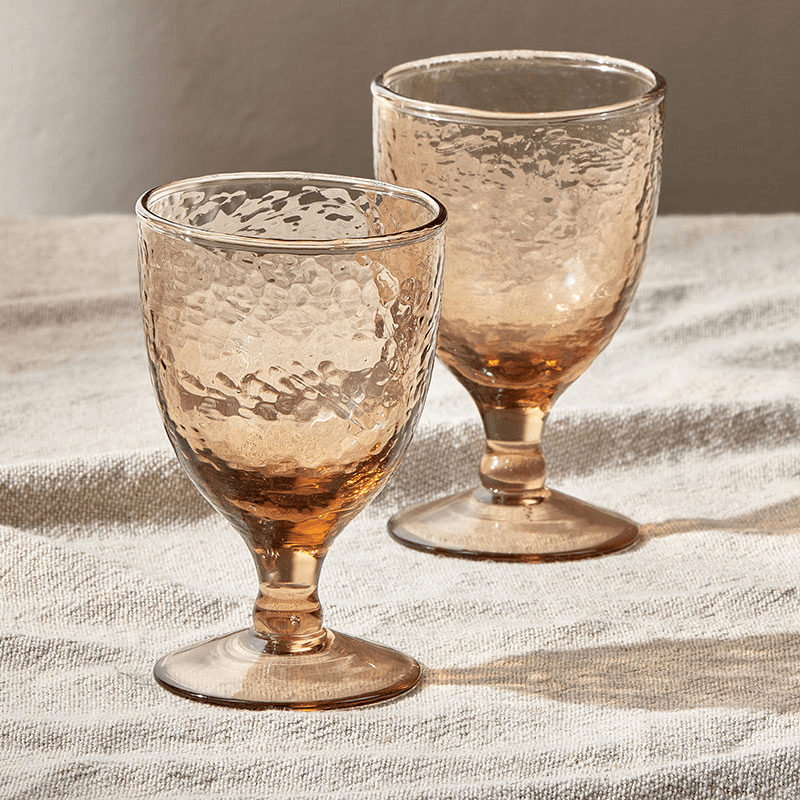 Yala Set of 4 Wine Glasses, Dusty Terracotta