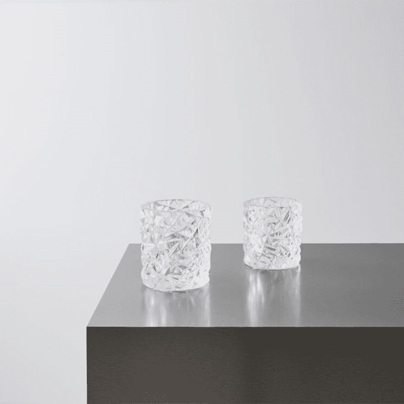 Carat Tea Light Holder, Crystal