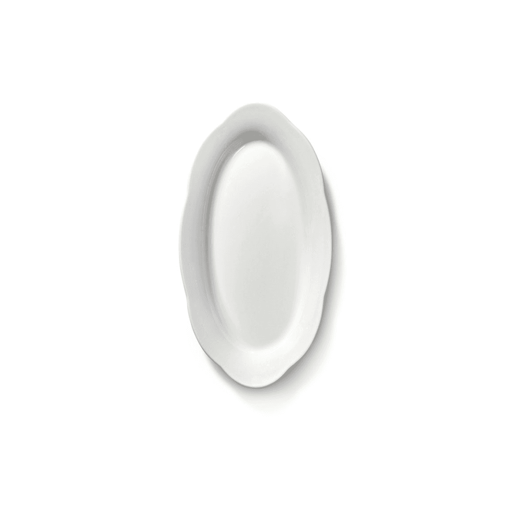 Silhouette by Sergio Herman Set of 2 High Oval Plates, White