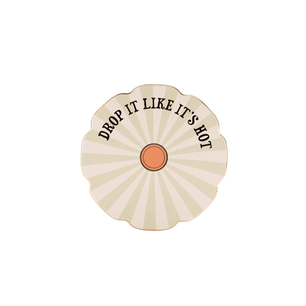 Drop It Like It's Hot Trivet, Green