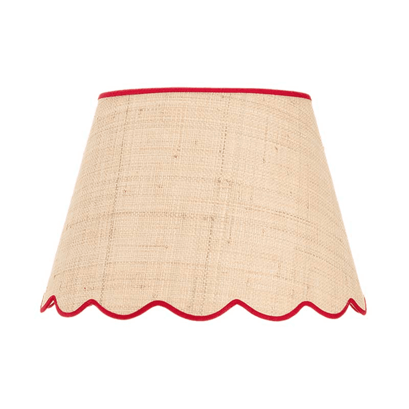 Raffia Scallop Lampshade