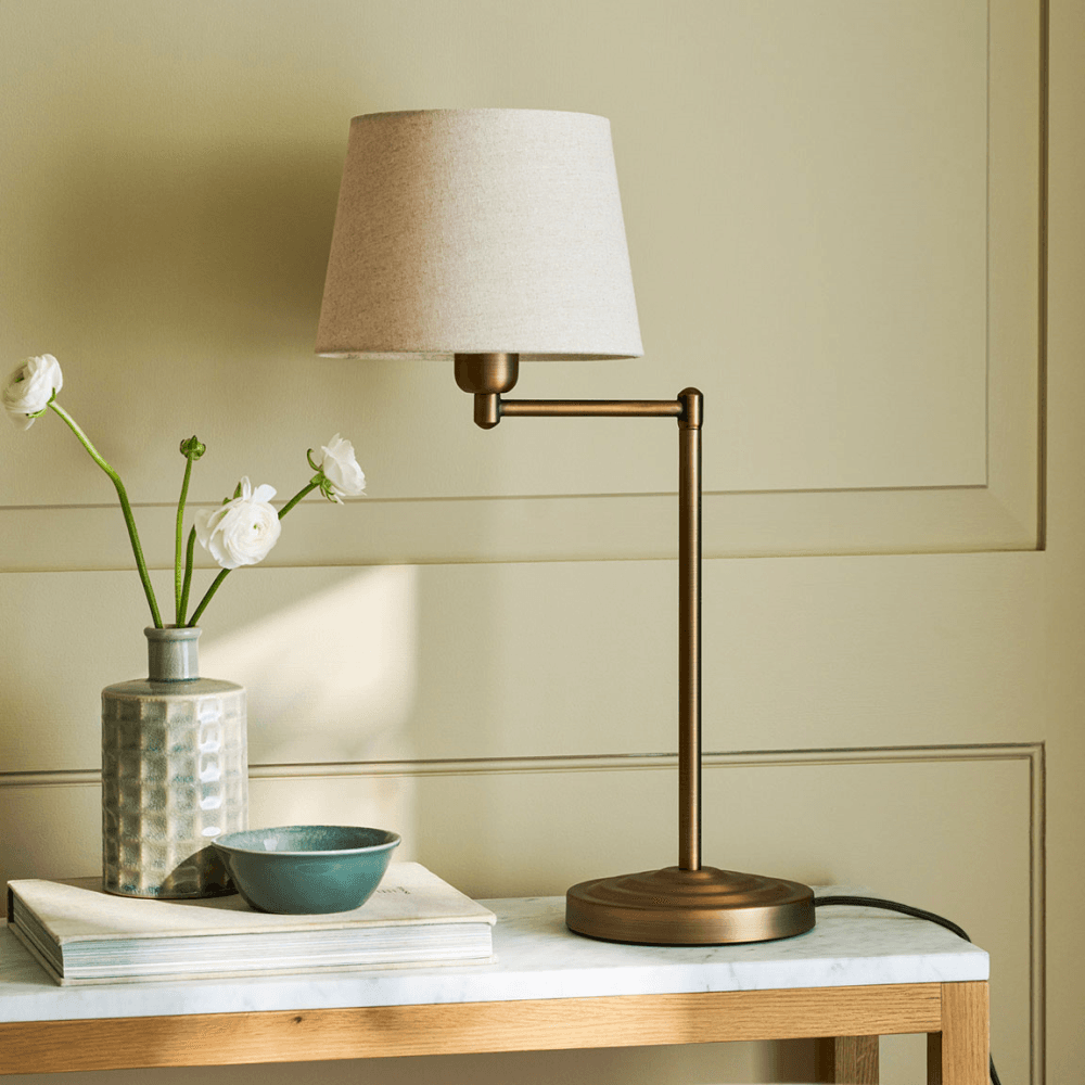 Peartree Table Lamp, Antique Bronze