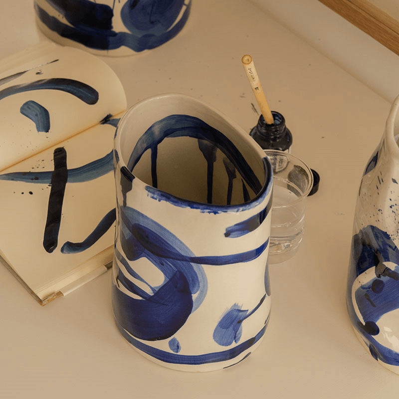 Marie by Marie Michielssen Vase, Blue