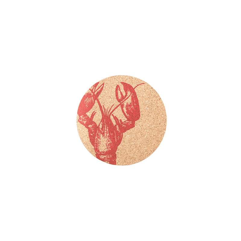 Lobster Set of 4 Coasters & Placemats Set, Natural