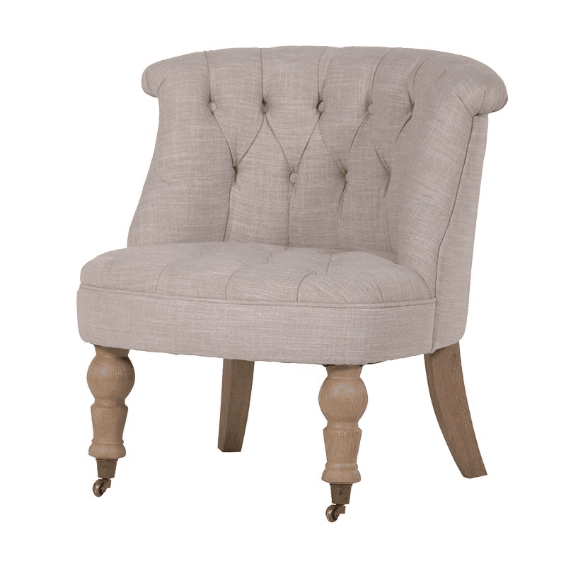 Buttoned Chair, Beige